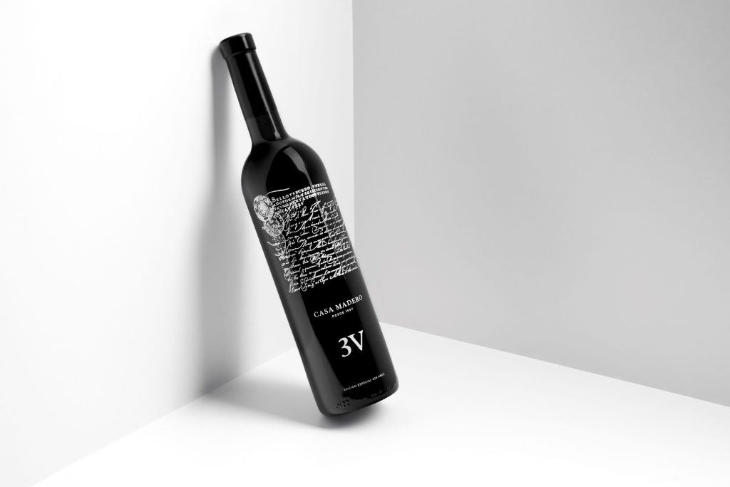 botella de vino 3V casa madero edición especial